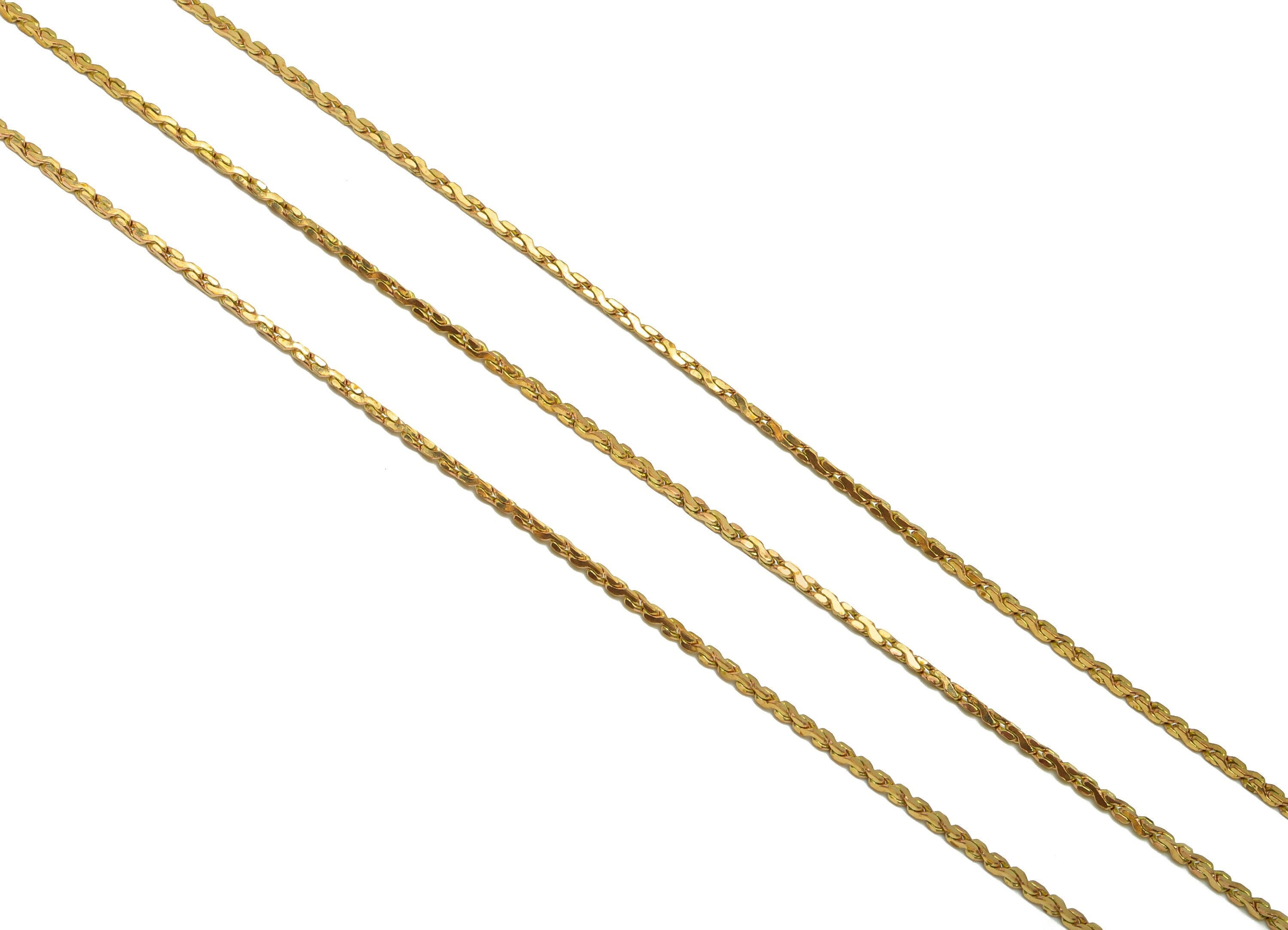 Brass Snake Chain - Raw Brass Mini Chunky Chain - Brass Patterned Snake Chain- Textured Snake Chain - Jeweler Making  - PP8638 - DOMEDBAZAAR