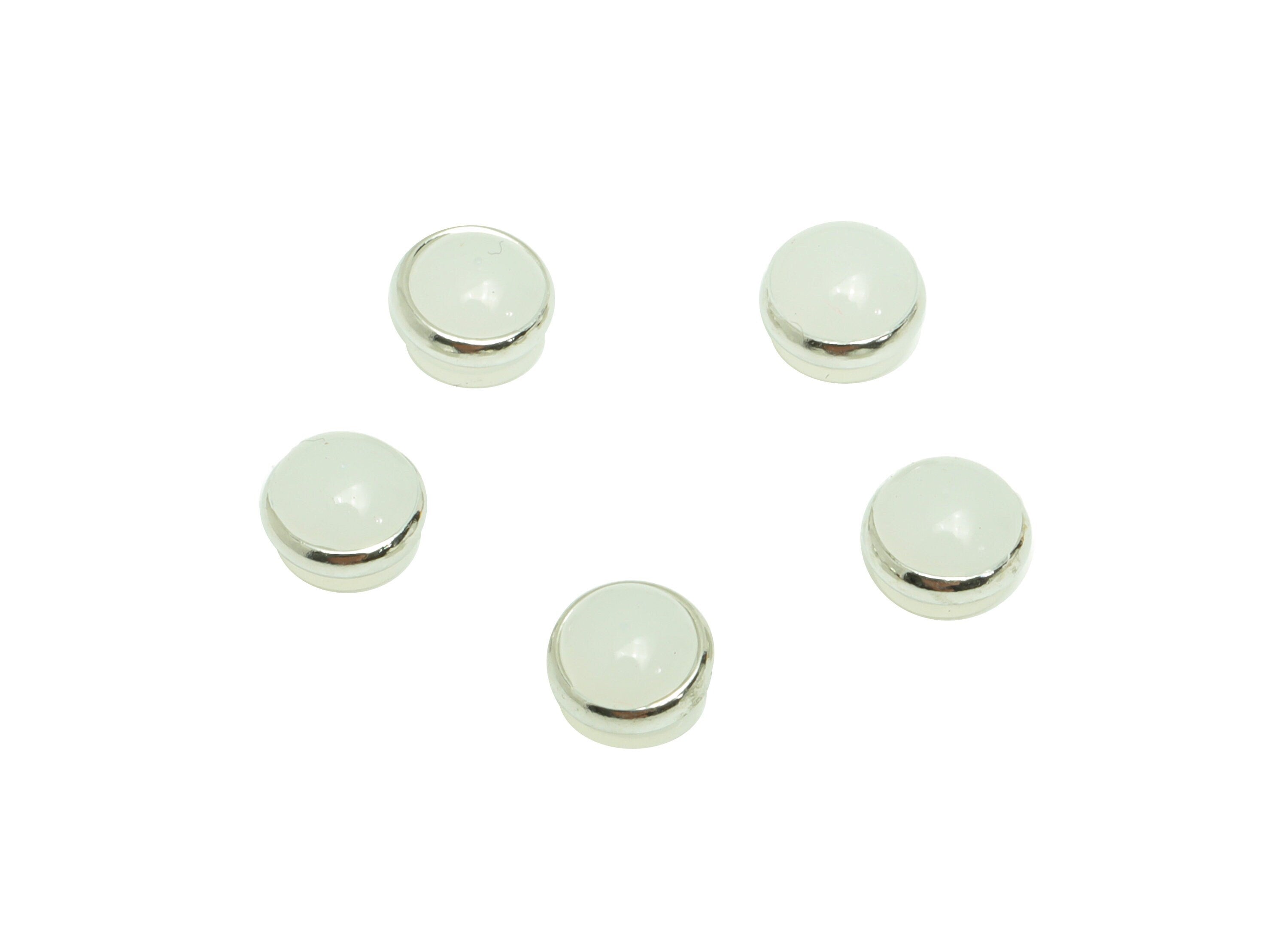 Brass Silica Gel Rubber - Rubber Earring Stopper Nuts - Rubber Earring Findings - Earring Back - Silver Tone Plating - 5.89x5x4mm - ES1043 - DOMEDBAZAAR