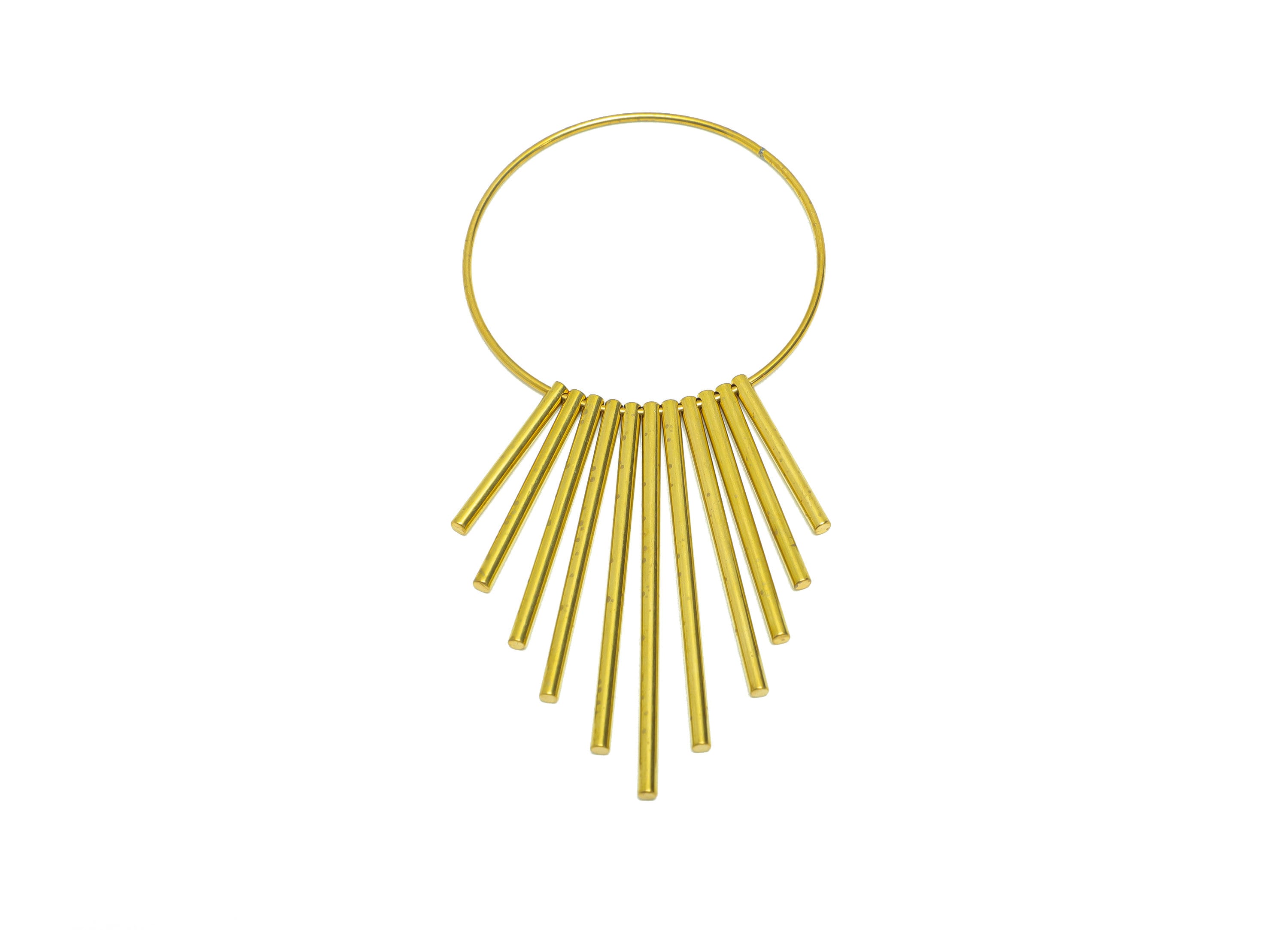 Brass Tassel Earring Charm - Brass Stick Wires Earring Charm - Bar Wires Earring Tassel Charm - Dangle Tassel Charm - 82x38x1.98mm -PP9073 - DOMEDBAZAAR