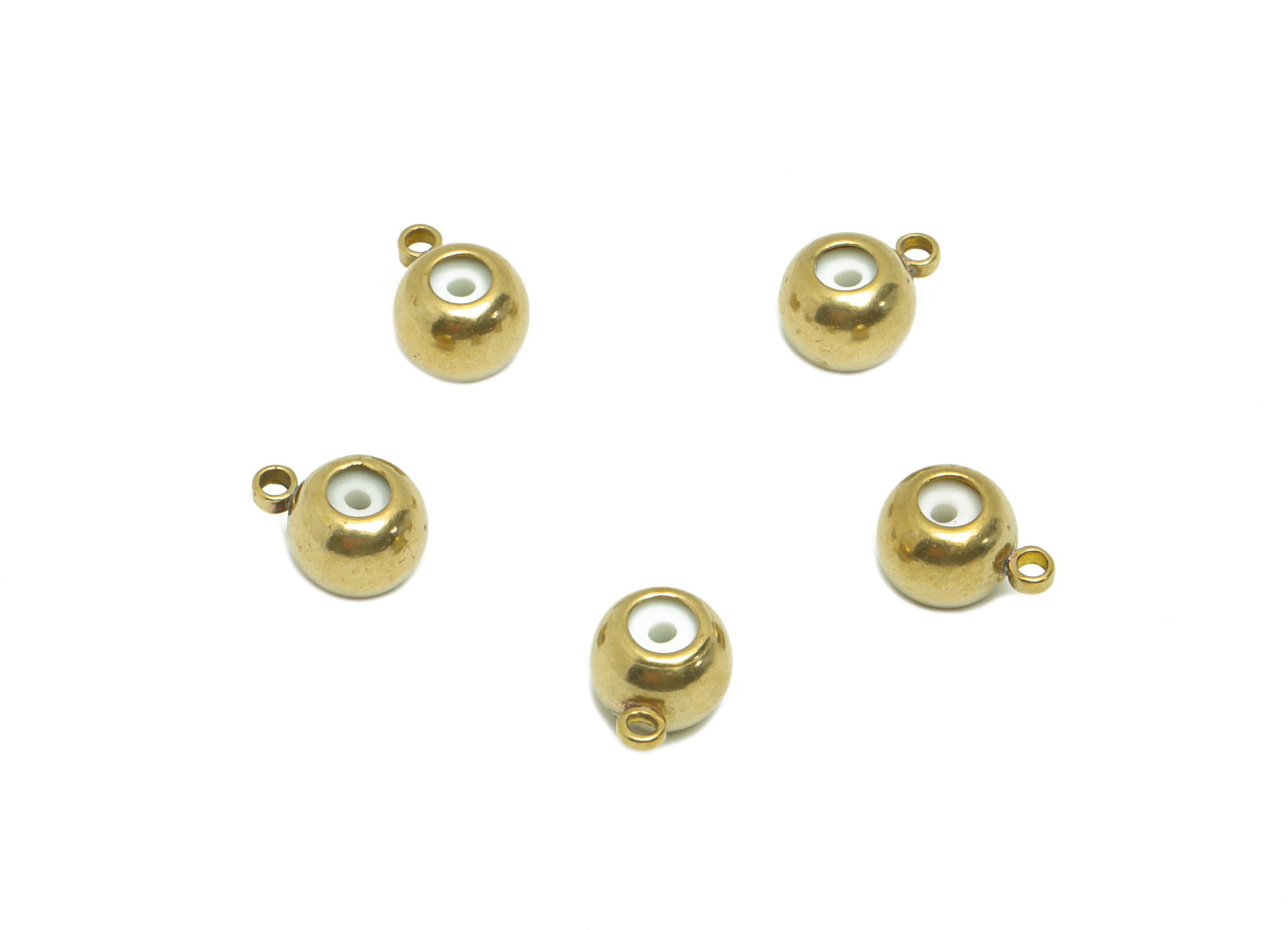 Rubber Earring Back with Loop - Brass Rubber Earring Stopper Nuts - Rubber Earring Findings - Silica Gel Post Back - 7.66x5.7x4.7mm - PP9244 - DOMEDBAZAAR