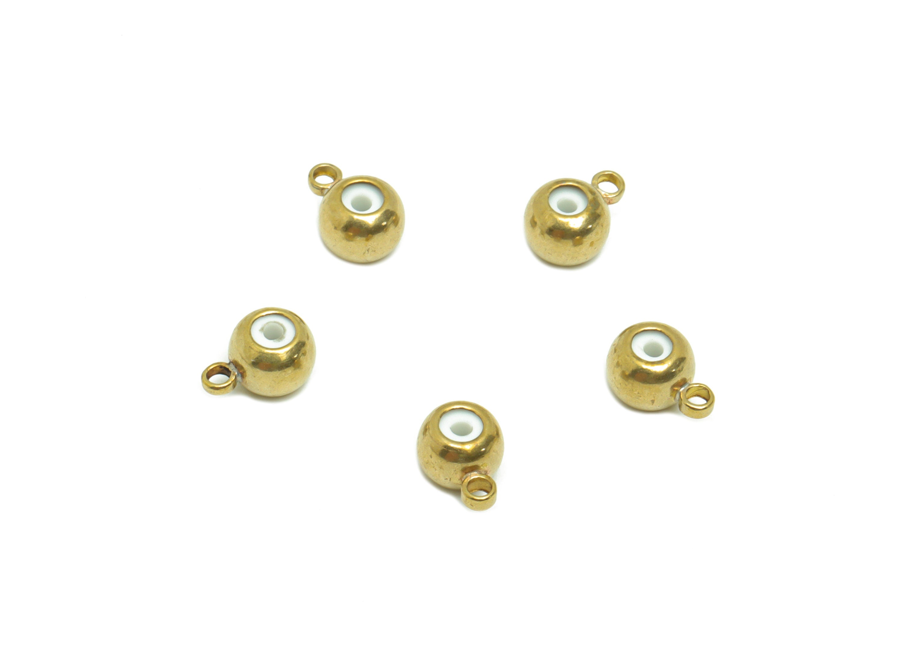 Rubber Earring Back with Loop - Brass Rubber Earring Stopper Nuts - Rubber Earring Findings - Silica Gel Post Back - 6x4x3mm- PP9243 - DOMEDBAZAAR