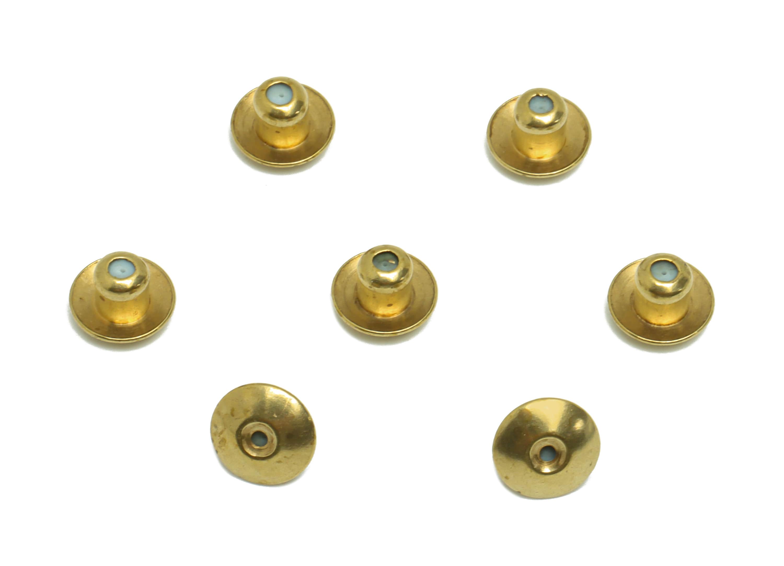 6.5*0.5 Silica Gel Rubber Earring Back - Brass Rubber Earring Stopper Nuts - Rubber Earring - Post Back - Earring Back - 4.2x6.3x4mm- PP9245 - DOMEDBAZAAR