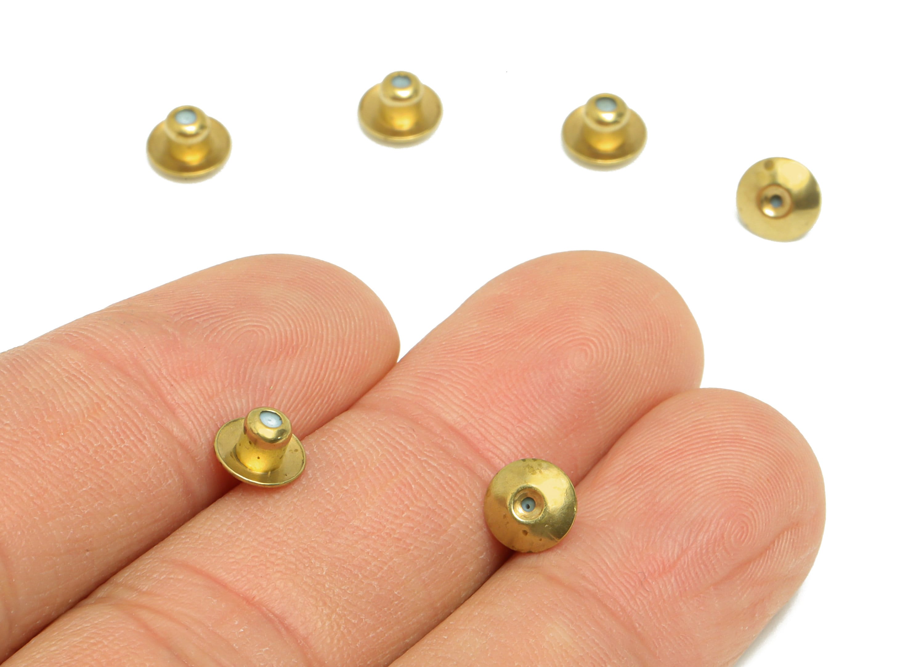 6.5*0.5 Silica Gel Rubber Earring Back - Brass Rubber Earring Stopper Nuts - Rubber Earring - Post Back - Earring Back - 4.2x6.3x4mm- PP9245 - DOMEDBAZAAR