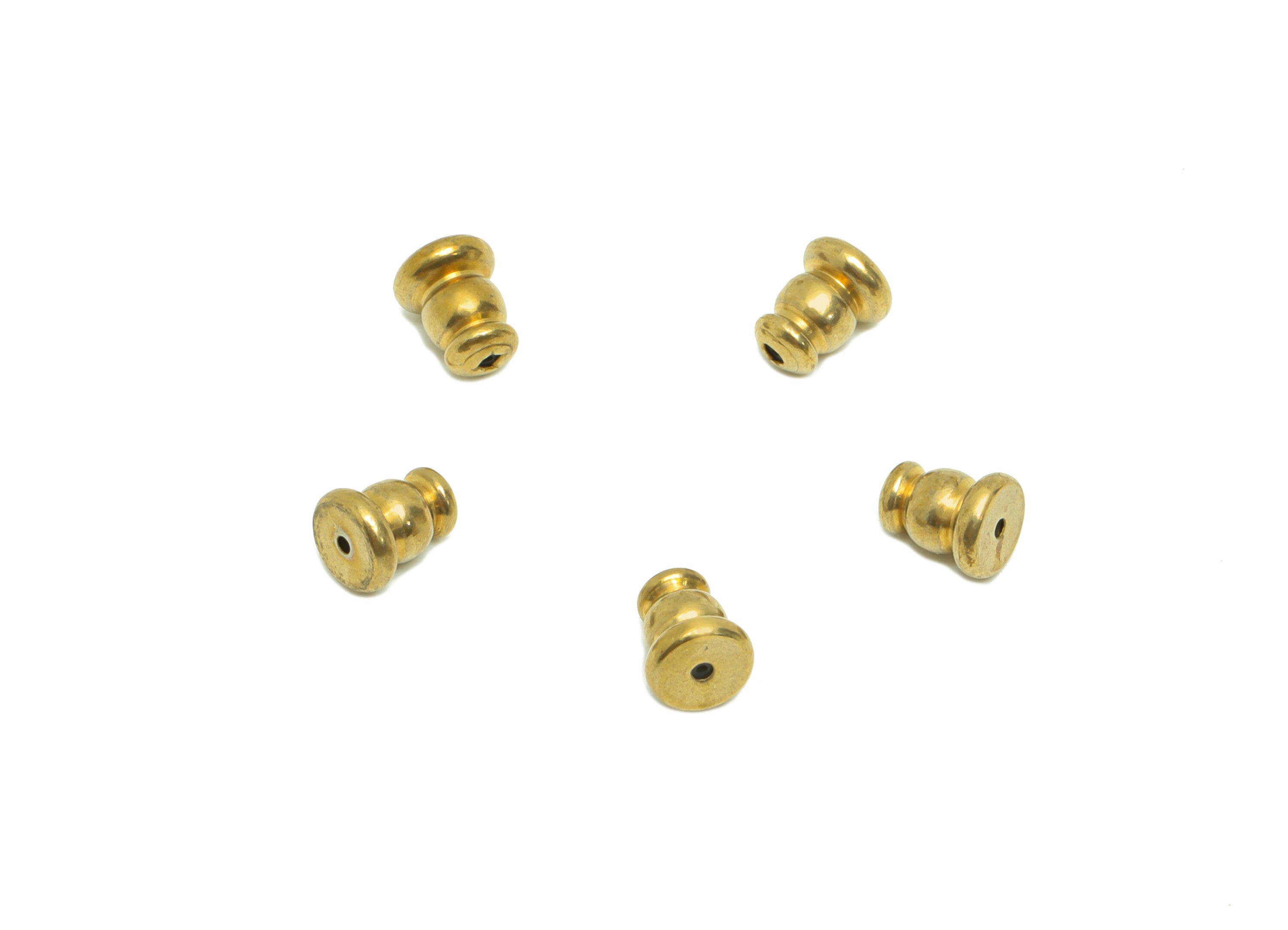 5*6 Silica Gel Rubber Earring Back - Brass Rubber Earring Stopper Nuts - Button Rubber Earring - Post Back - Earring Back -5x4x5mm- PP9248 - DOMEDBAZAAR