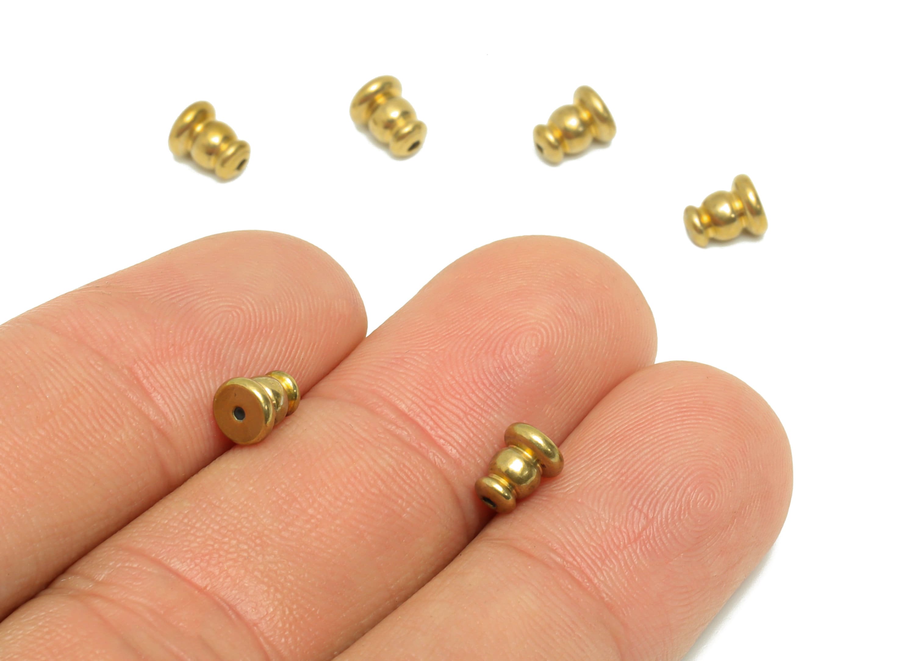 5*6 Silica Gel Rubber Earring Back - Brass Rubber Earring Stopper Nuts - Button Rubber Earring - Post Back - Earring Back -5x4x5mm- PP9248 - DOMEDBAZAAR