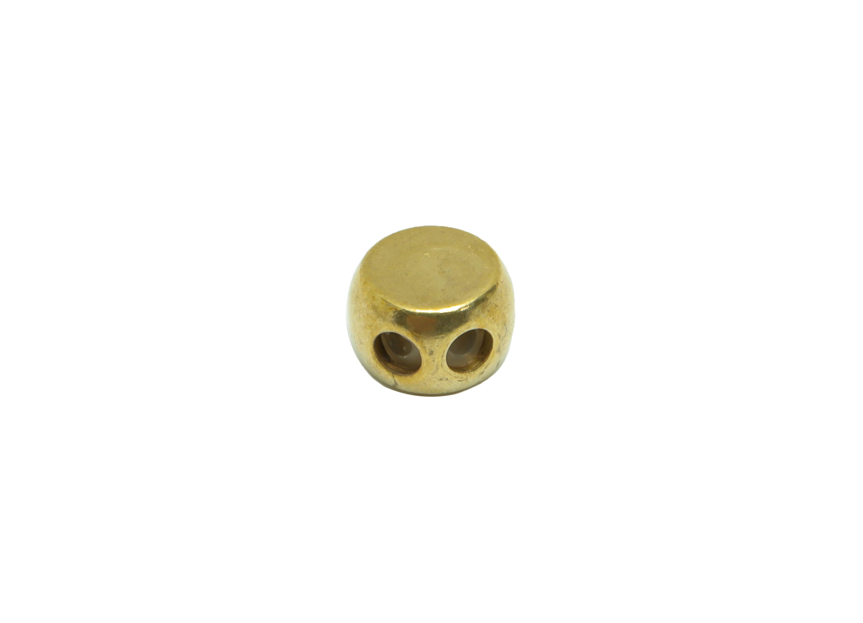 8*1.5 Brass Silica Gel Rubber - Cylinder Rubber Sliding Beads Nuts - Stopper Bead - Adjustable Stopper Beads - 5.16x7x5.1mm- PP9254 - DOMEDBAZAAR