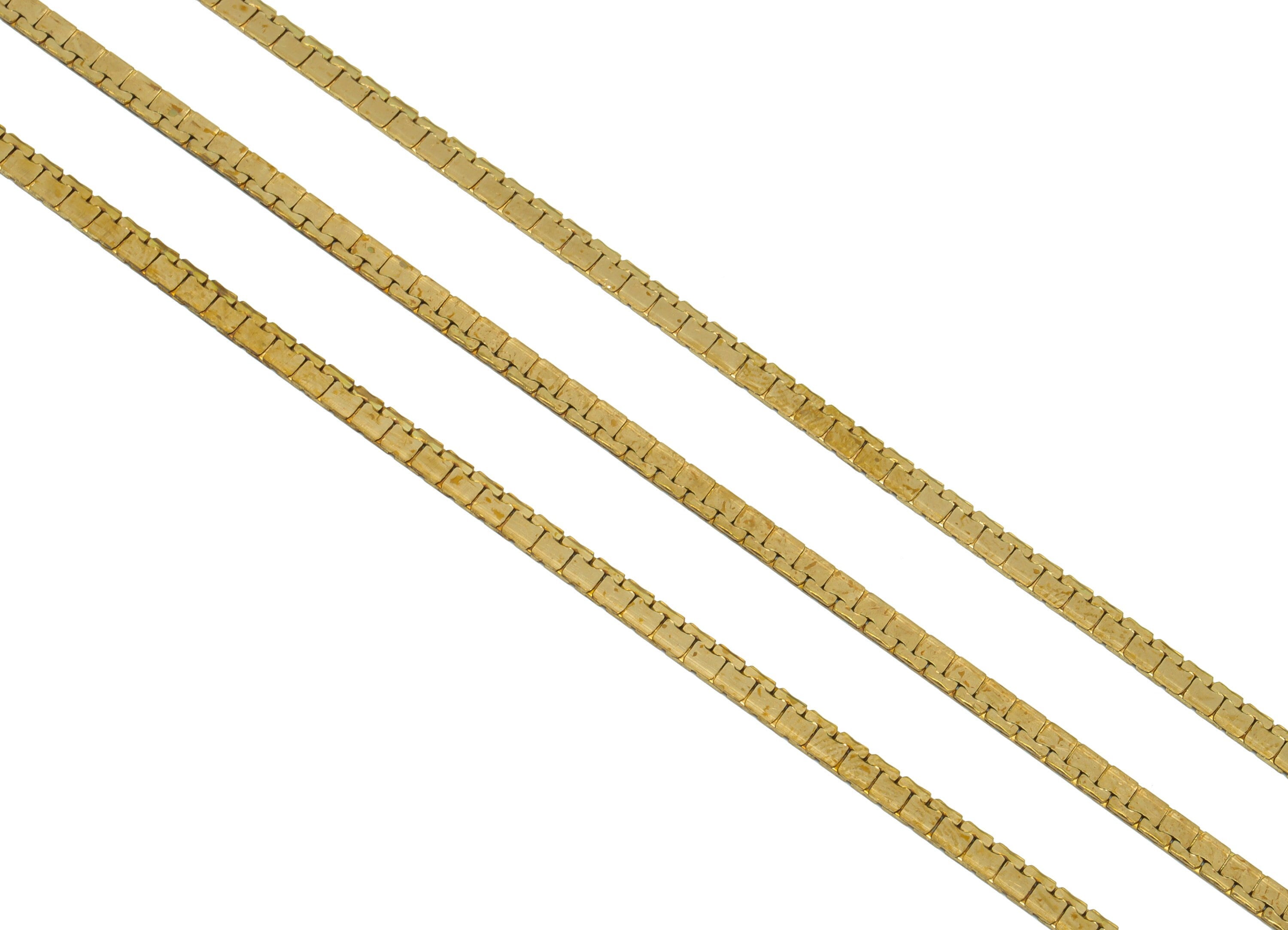 3.3*0.7mm Snake Chain -Brass Textured Snake Chain - Flat Snake Chain Leopard Chain - Jeweler Making - Snake Chain - 2.62x3.23x0.7mm - PP9010 - DOMEDBAZAAR