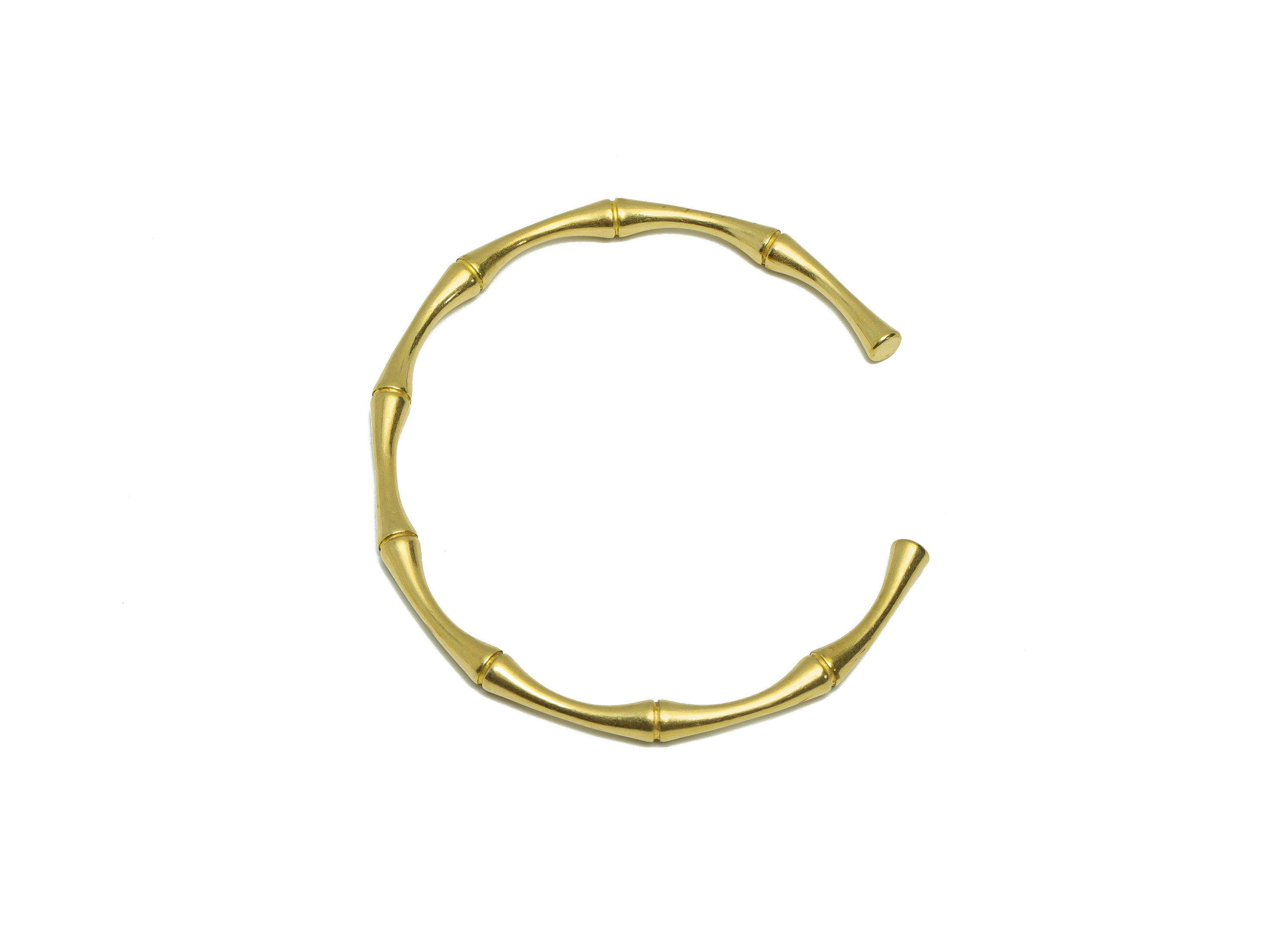 Brass Bamboo Bracelet - Brass Bamboo Cuff Bracelet - Brass Cuff Bracelet - Brass Bamboo Bracelet - Jewelry Supplies - 53x61x3.76mm - PP9429 - DOMEDBAZAAR