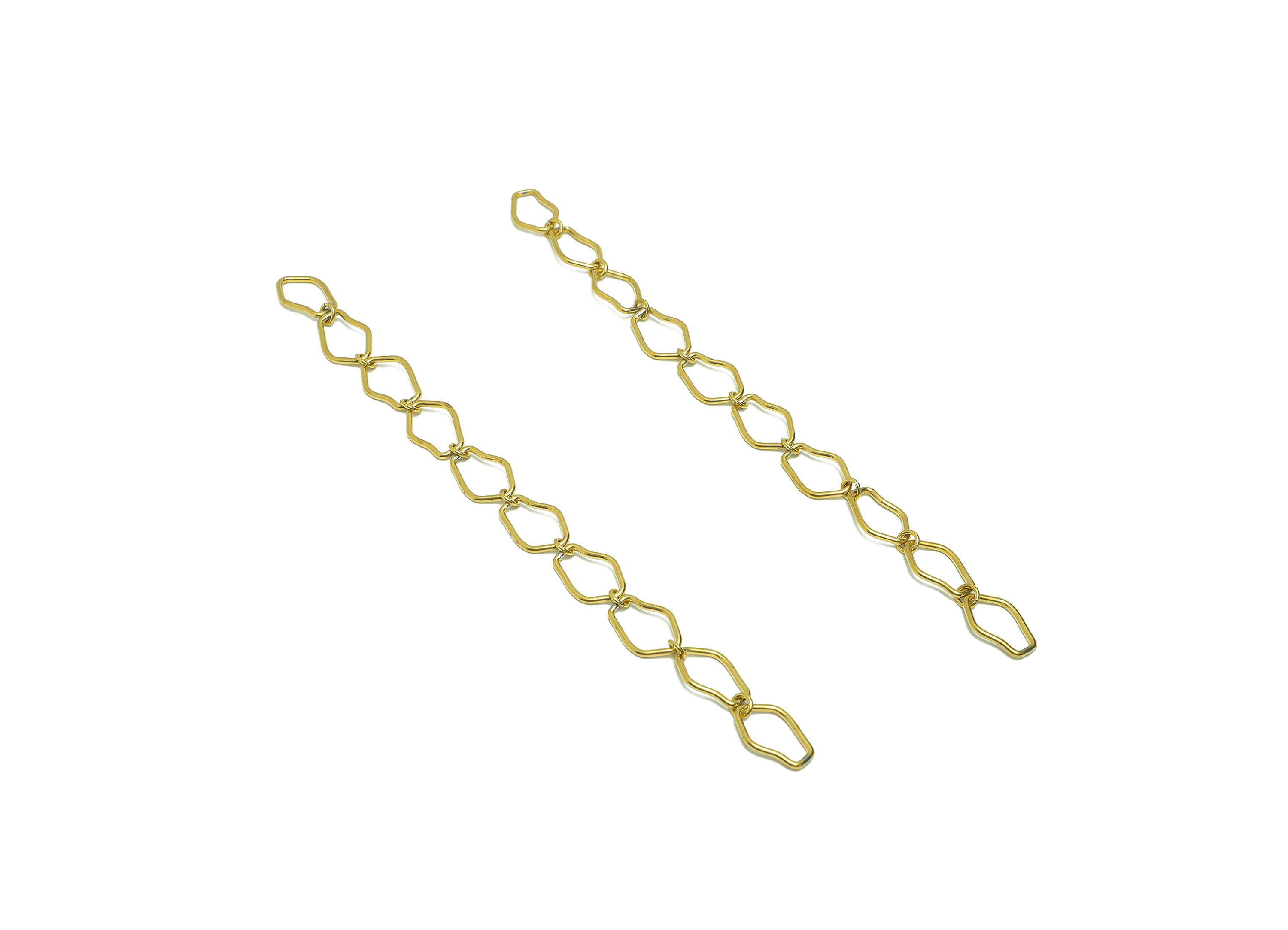 Brass Chain Bracelet Connector - Brass Open Bracelet - Brass Chain Link Bangle - Raw Brass Bracelet - For Bracelet - 177x12x1mm - PP9061 - DOMEDBAZAAR