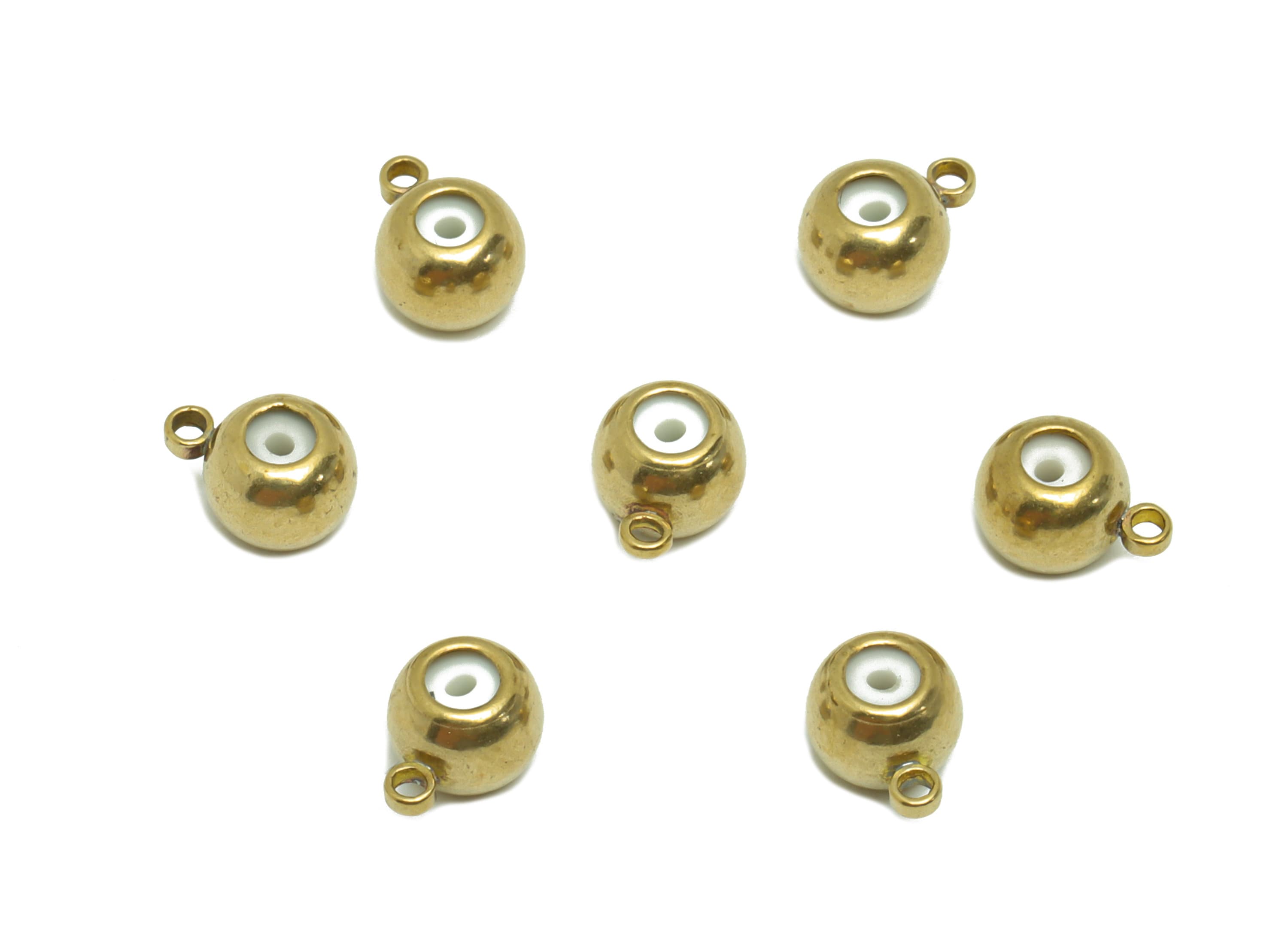 Rubber Earring Back with Loop - Brass Rubber Earring Stopper Nuts - Rubber Earring Findings - Silica Gel Post Back - 7.66x5.7x4.7mm - PP9244 - DOMEDBAZAAR