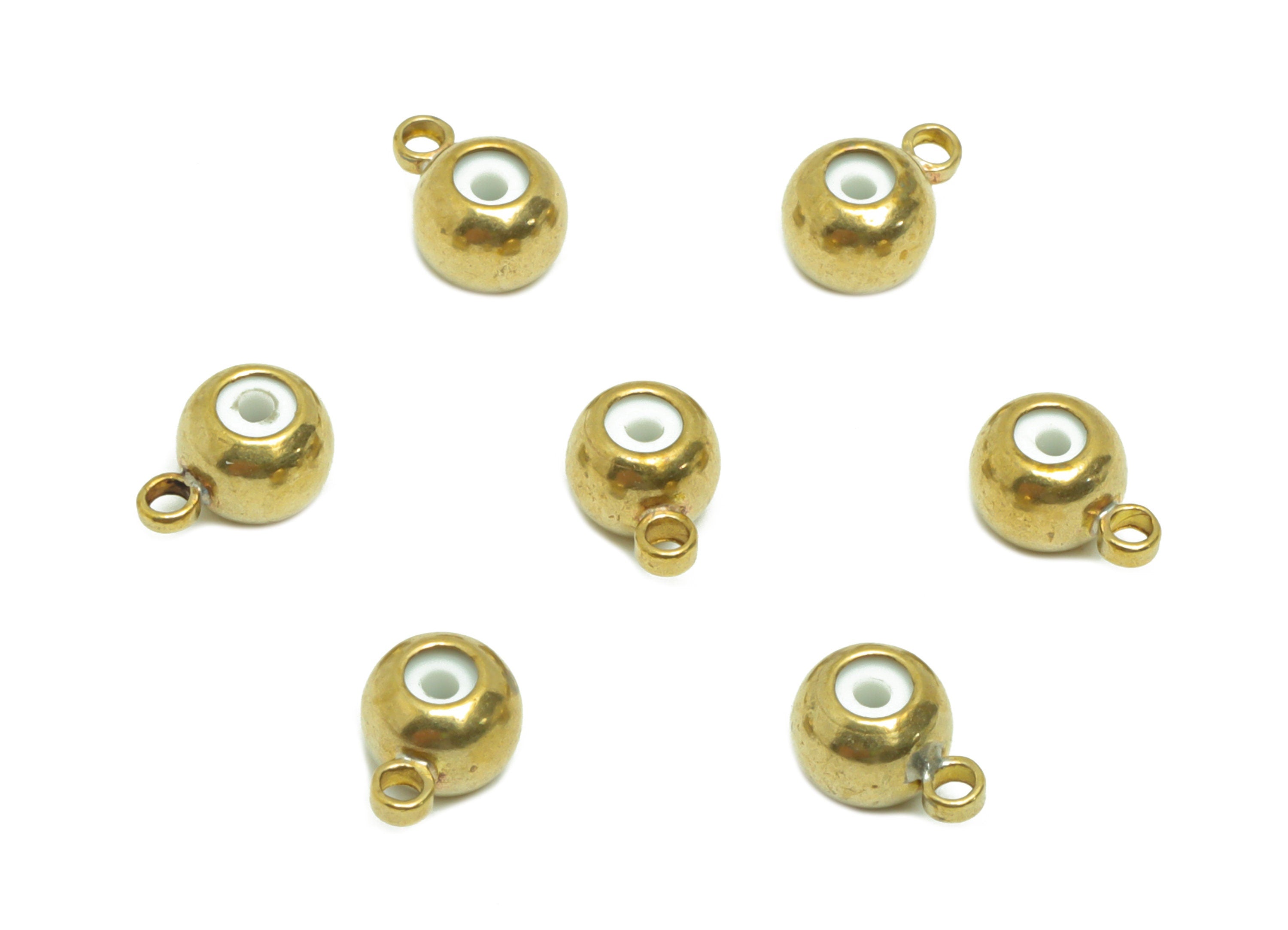 Rubber Earring Back with Loop - Brass Rubber Earring Stopper Nuts - Rubber Earring Findings - Silica Gel Post Back - 6x4x3mm- PP9243 - DOMEDBAZAAR