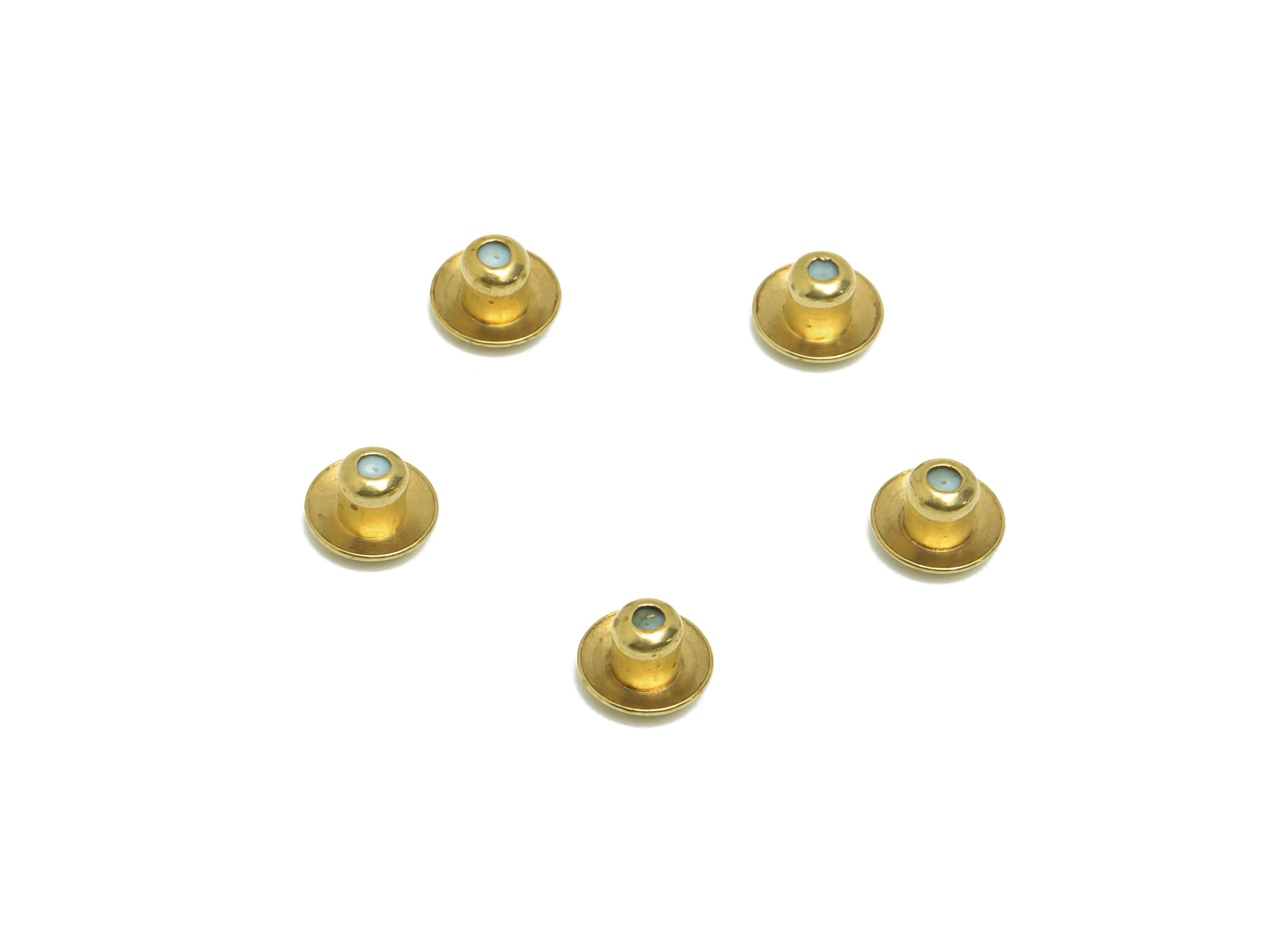 6.5*0.5 Silica Gel Rubber Earring Back - Brass Rubber Earring Stopper Nuts - Rubber Earring - Post Back - Earring Back - 4.2x6.3x4mm- PP9245 - DOMEDBAZAAR