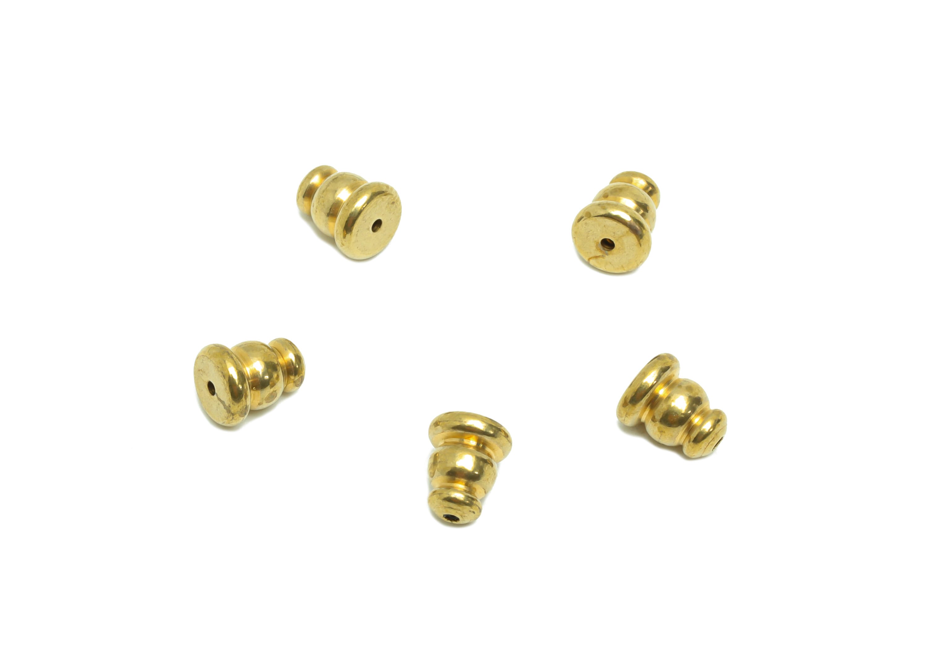 5.5*7 Silica Gel Rubber Earring Back - Brass Rubber Earring Stopper Nuts - Button Rubber Earring - Post Back - Earring Back - 6x5x6mm-PP9249 - DOMEDBAZAAR