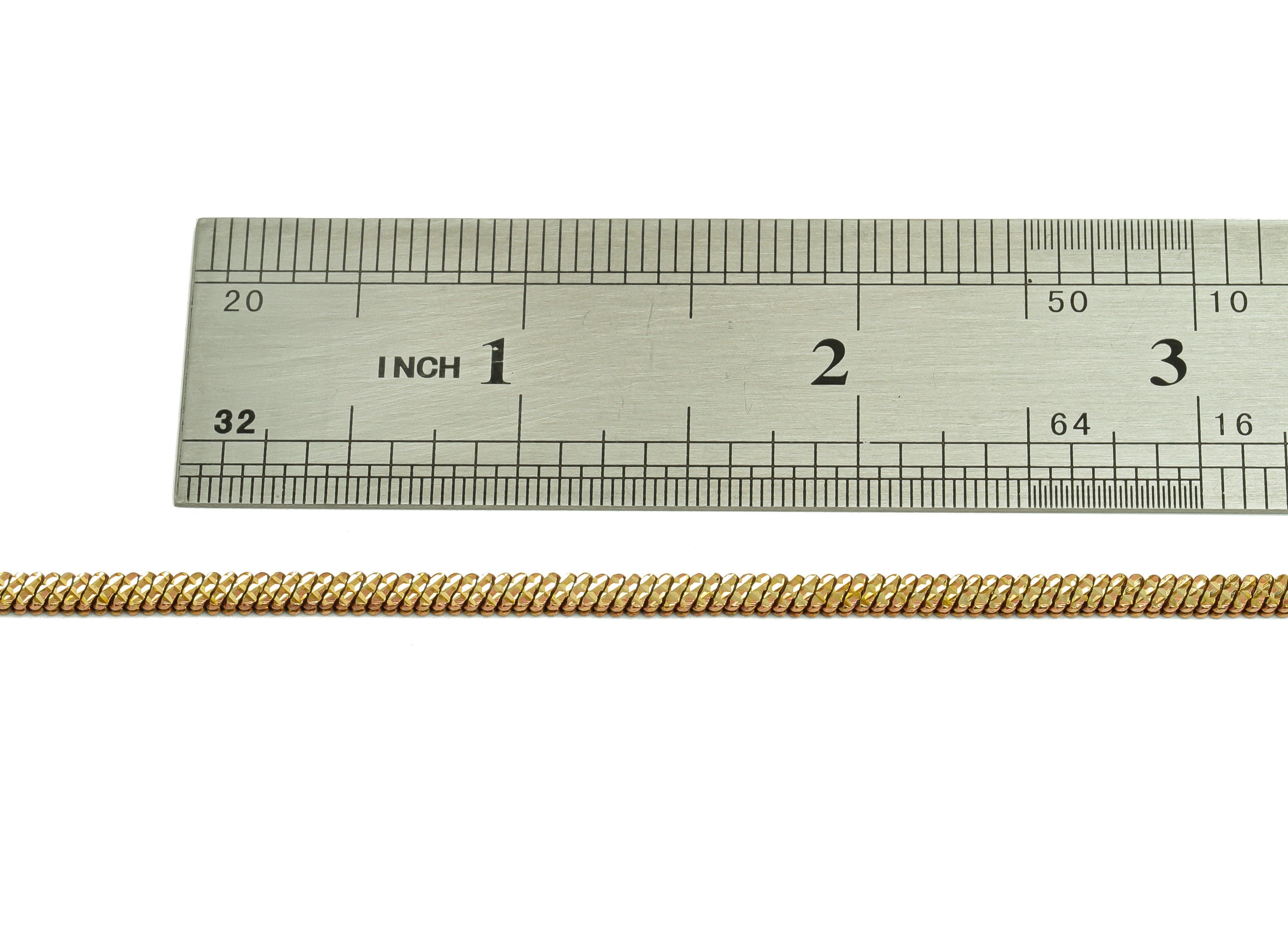 3*1.5mm Snake Chain - Brass textured Snake Chain - Brass Flat Snake Chain Leopard Chain - Brass Snake Chain - CC1232 - DOMEDBAZAAR