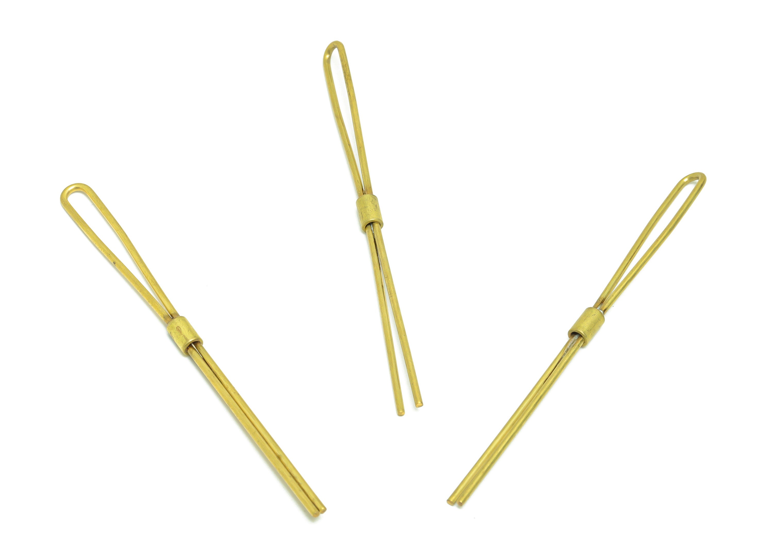 Brass Stick Wire Earring Charm - Brass Bar Wire Earring Charm - Brass Long Wire Earring Charm - Pin Earring Charm - 74x5.37x1.04mm - PP9434 - DOMEDBAZAAR