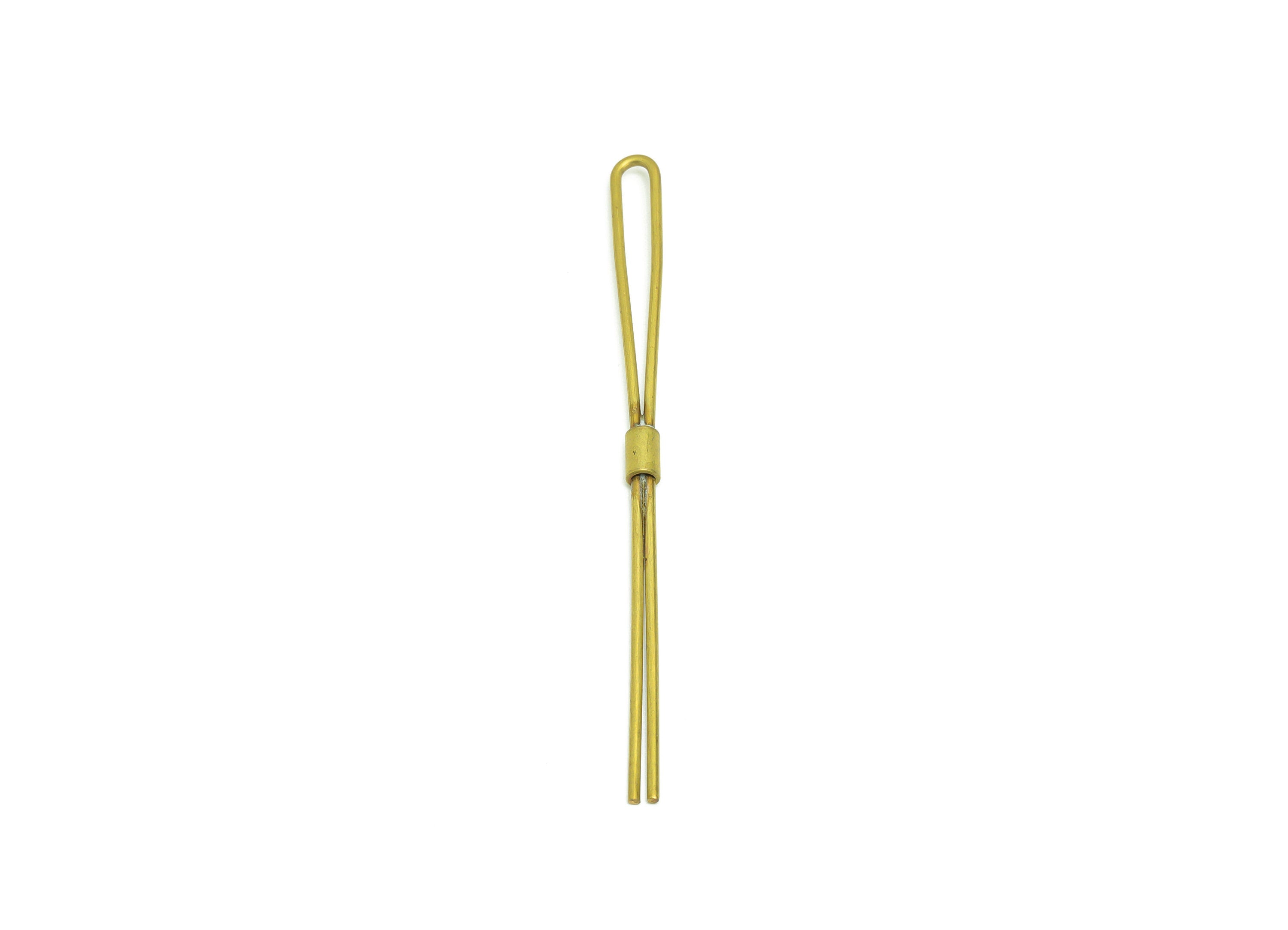 Brass Stick Wire Earring Charm - Brass Bar Wire Earring Charm - Brass Long Wire Earring Charm - Pin Earring Charm - 74x5.37x1.04mm - PP9434 - DOMEDBAZAAR