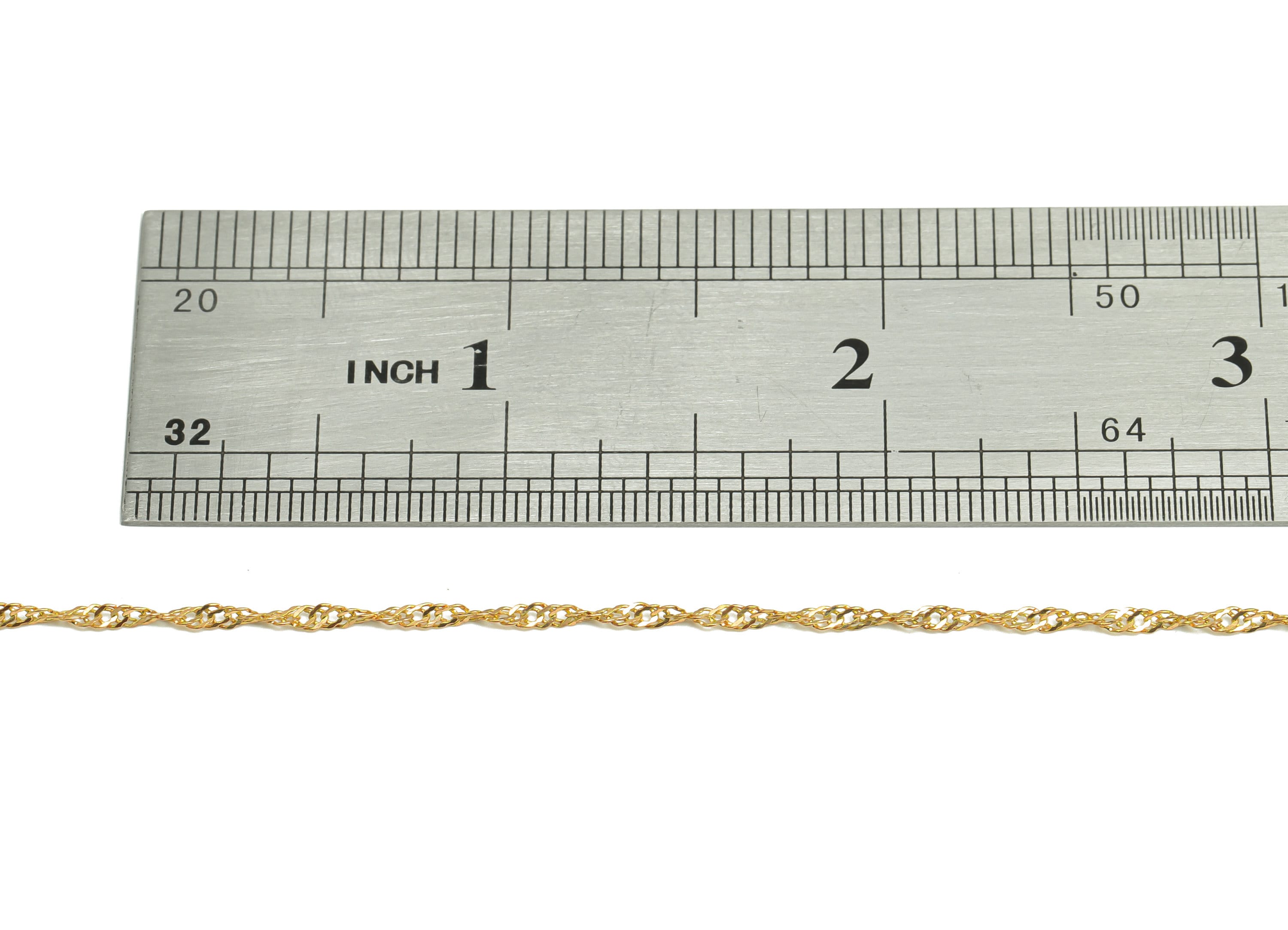1.7mm Finished Twisted Chain - Brass 42.5+6cm Water Wave Chain - Raw Brass Chain Necklace - Brass Twisted Necklace - CC1262 - DOMEDBAZAAR